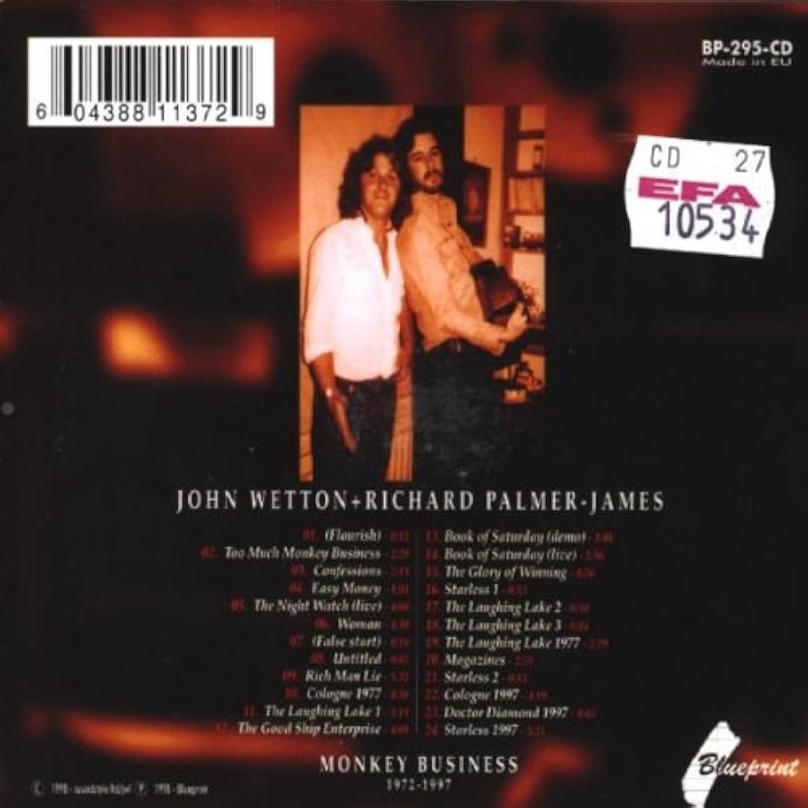 John Wetton＋Richard Palmer-James/MONKEY〜 John Wetton & Richard Palmer-James – Monkey Business 1972